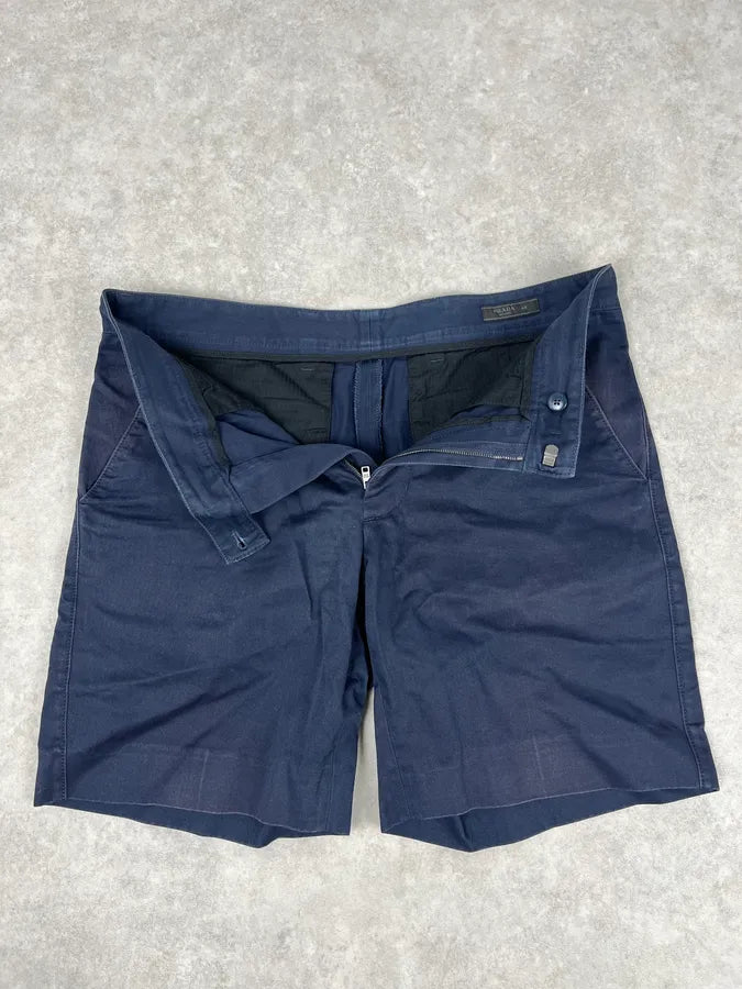 SS2018 Prada Navy Chino Shorts updWtXY 6
