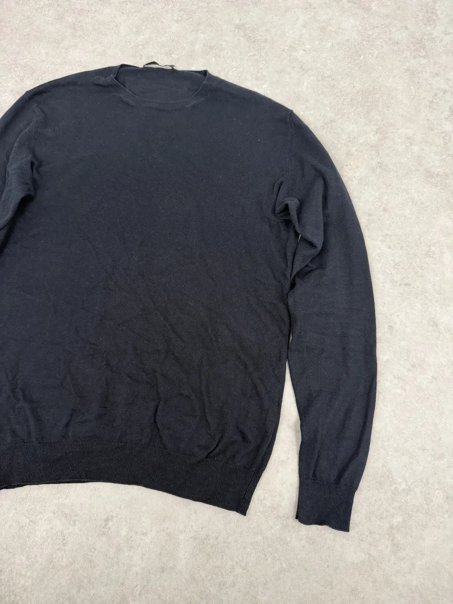 SS2018 Prada Navy Wool Sweater cmanypi 6