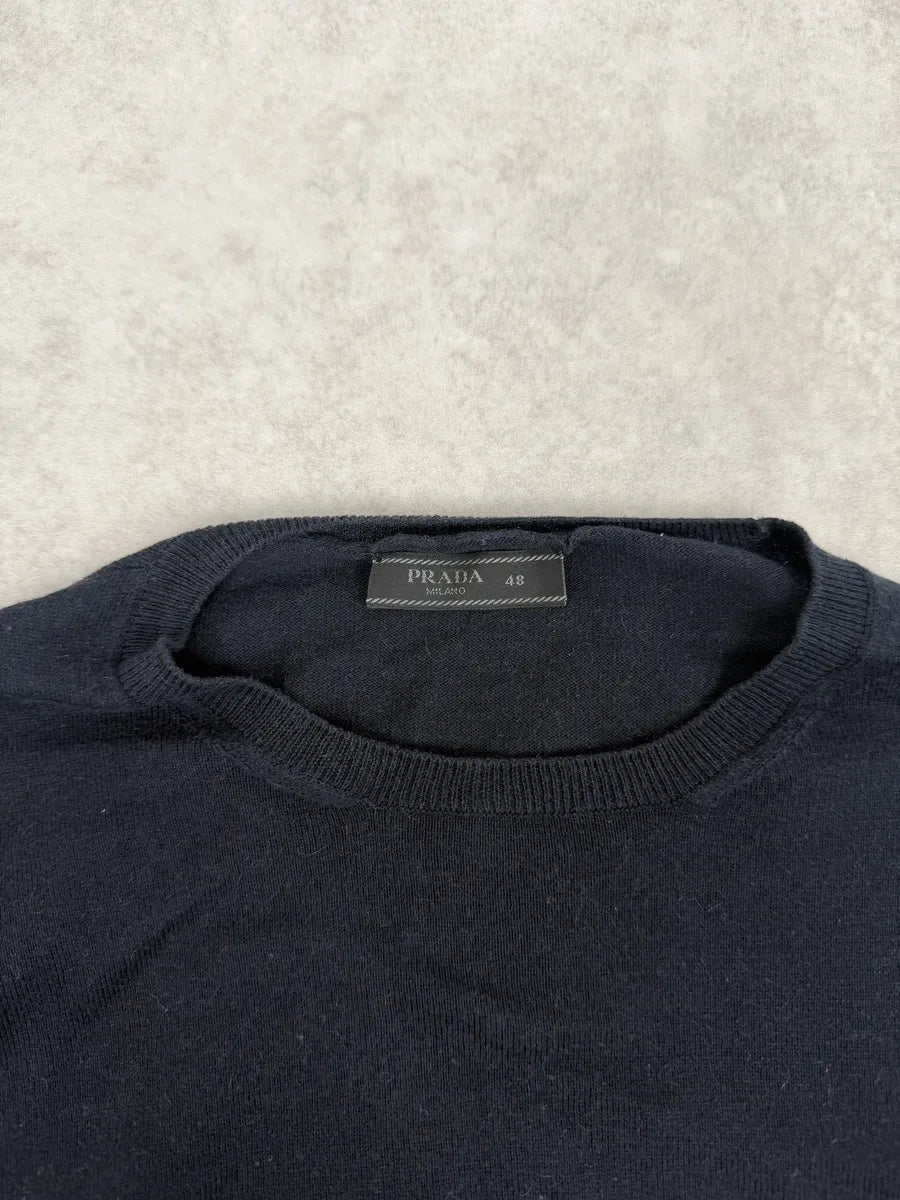 SS2018 Prada Navy Wool Sweater cmanypi 7