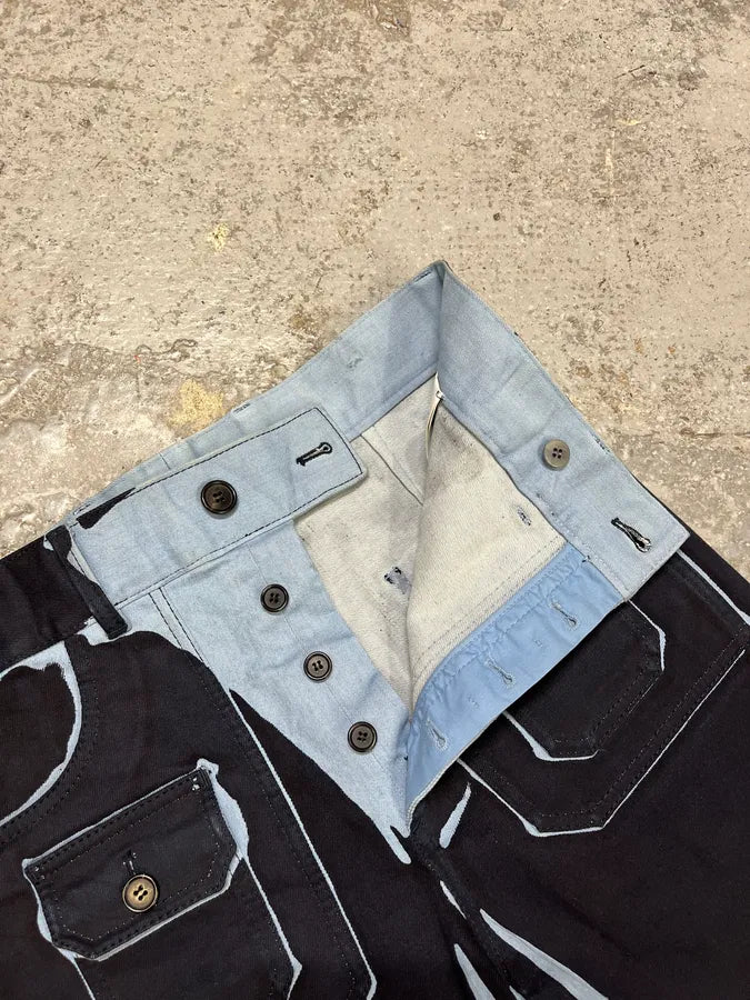 SS2018 Prada Overprint Blue Cargo Short YPwzkdn 6