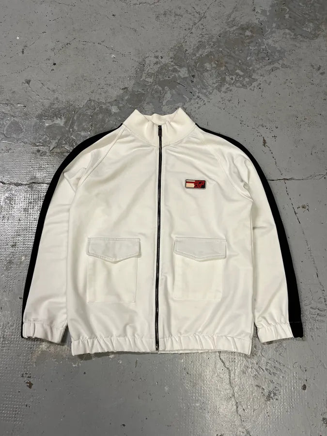 SS2018 Prada White Zip-up Sweater lmxnjEI 0