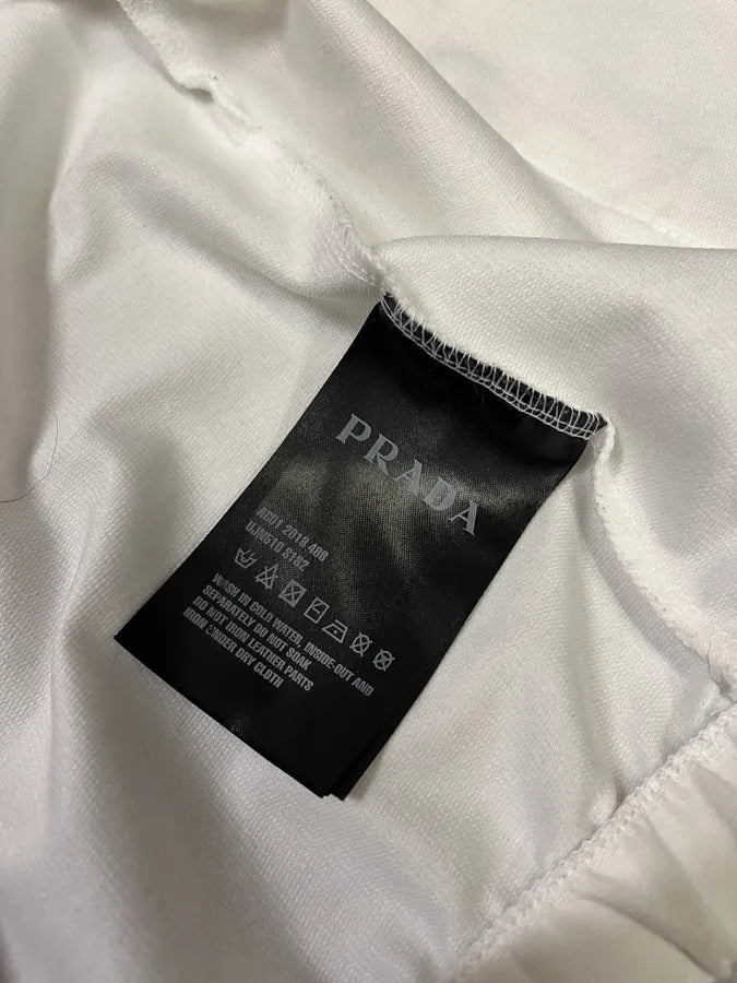 SS2018 Prada White Zip-up Sweater lmxnjEI 10