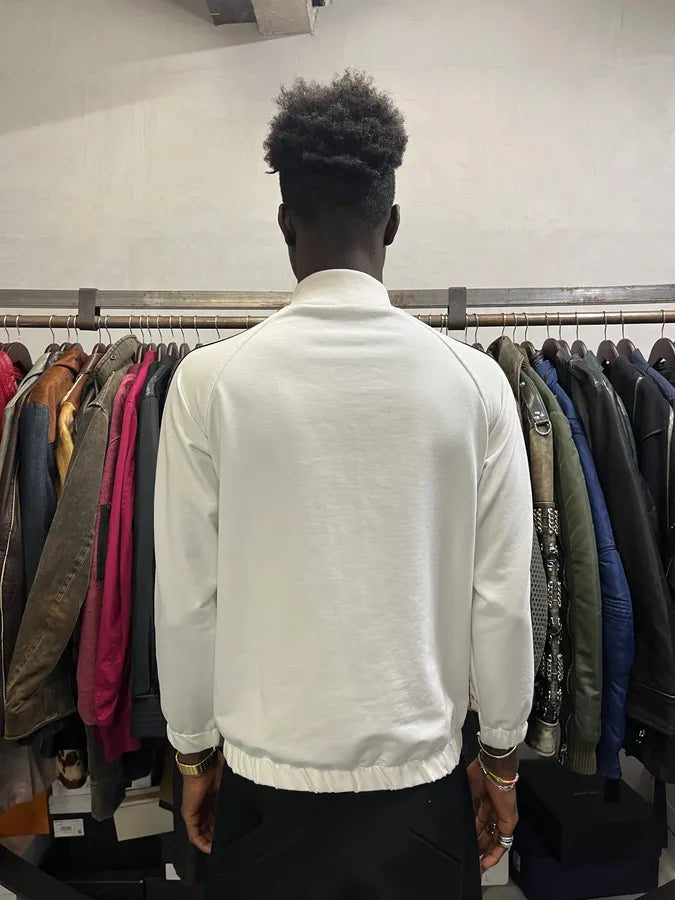 SS2018 Prada White Zip-up Sweater lmxnjEI 2