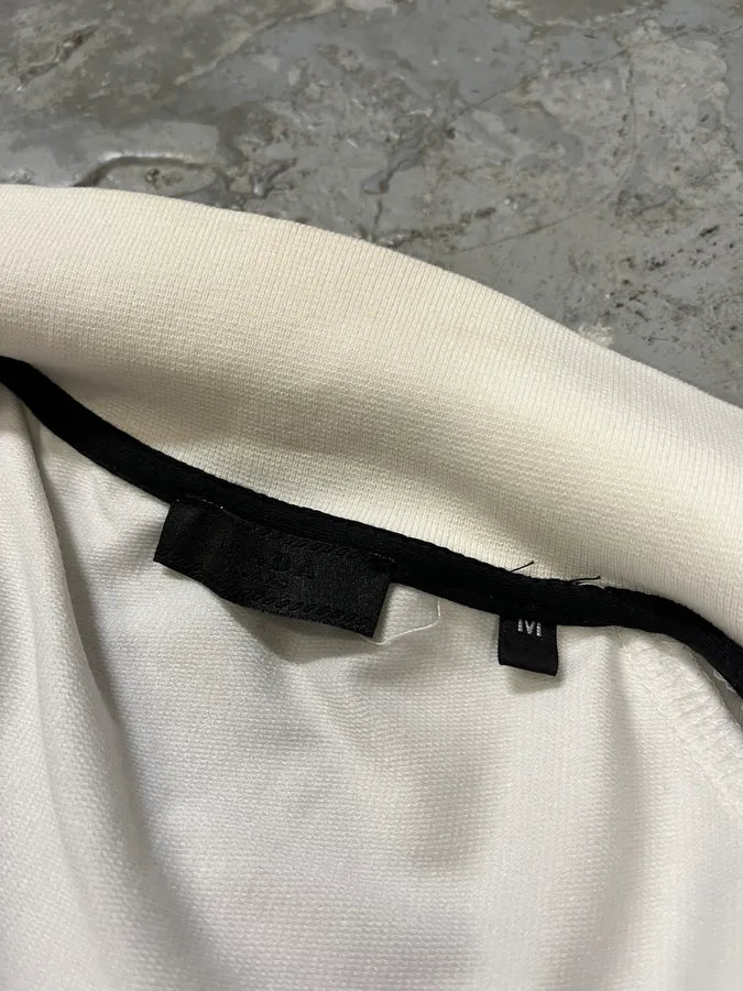 SS2018 Prada White Zip-up Sweater lmxnjEI 9