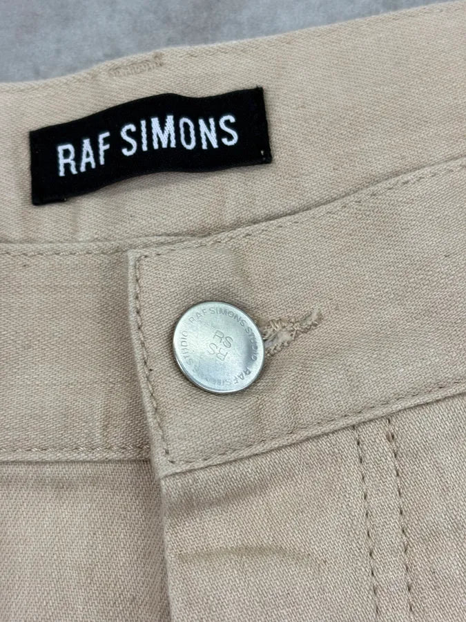 SS2018 Raf Simons Beige Cozy Long Shorts BizaYTO 9
