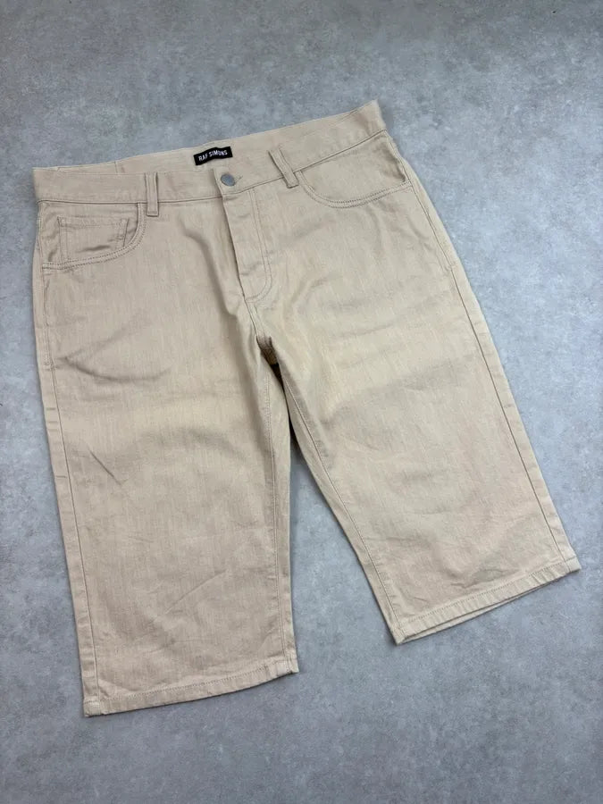 SS2018 Raf Simons Beige Cozy Long Shorts BizaYTO 6