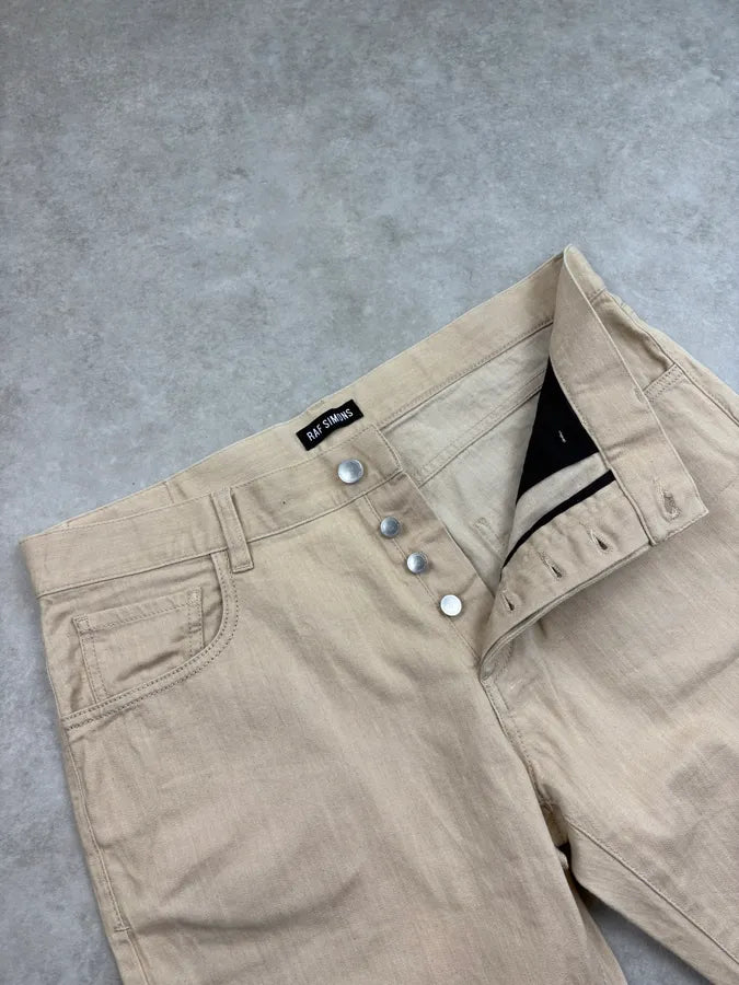 SS2018 Raf Simons Beige Cozy Long Shorts BizaYTO 8