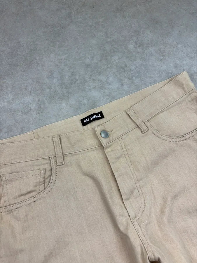 SS2018 Raf Simons Beige Cozy Long Shorts BizaYTO 7