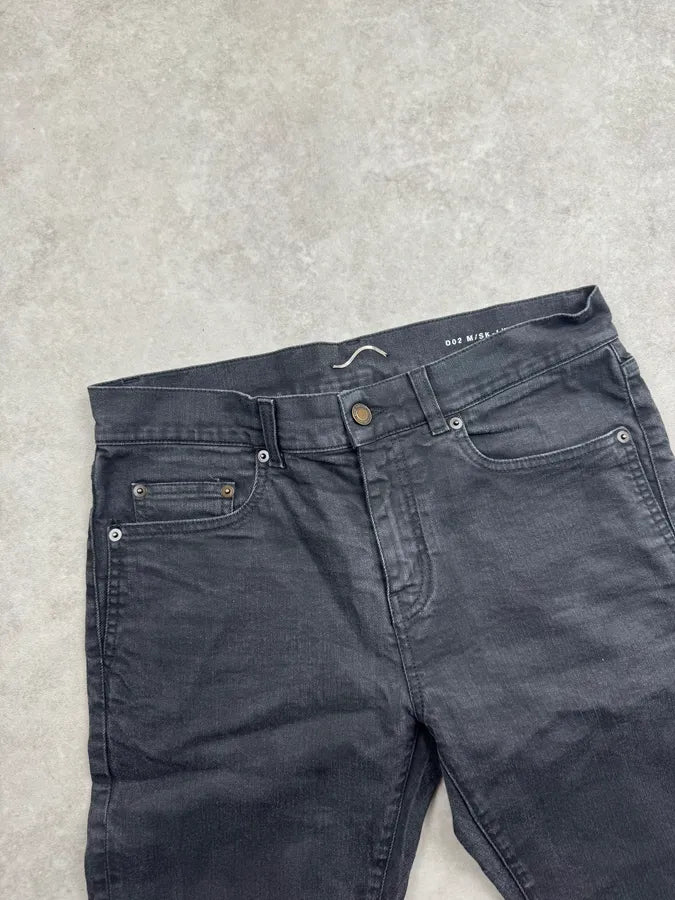 SS2018 Saint Laurent Black Denim Skinny Jeans PHMDYho 5