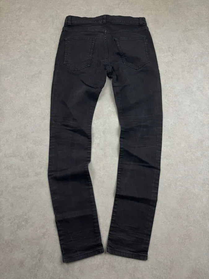 SS2018 Saint Laurent Black Denim Skinny Jeans PHMDYho 6
