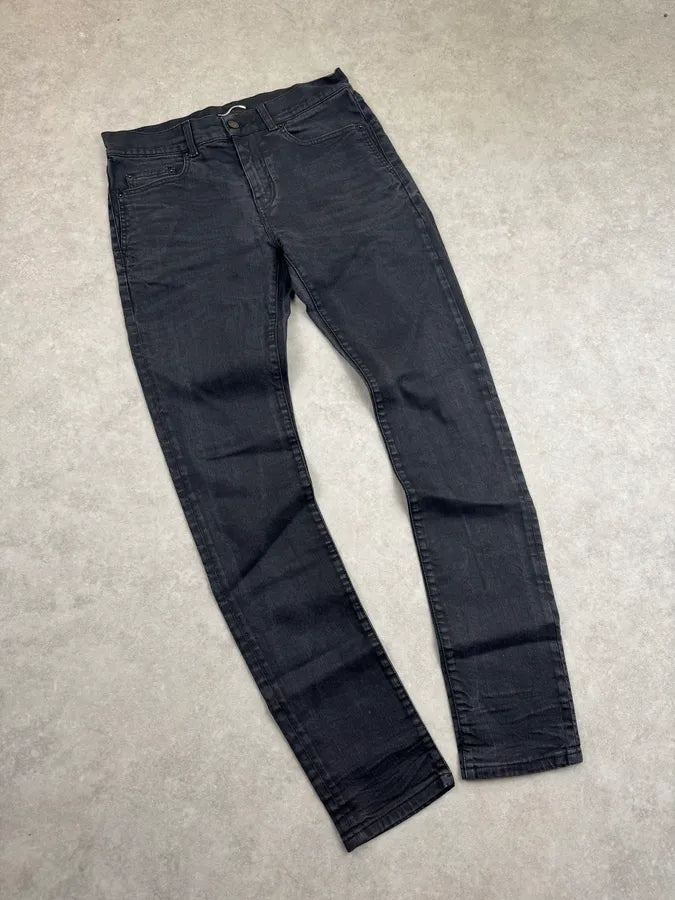 SS2018 Saint Laurent Black Denim Skinny Jeans PHMDYho 4