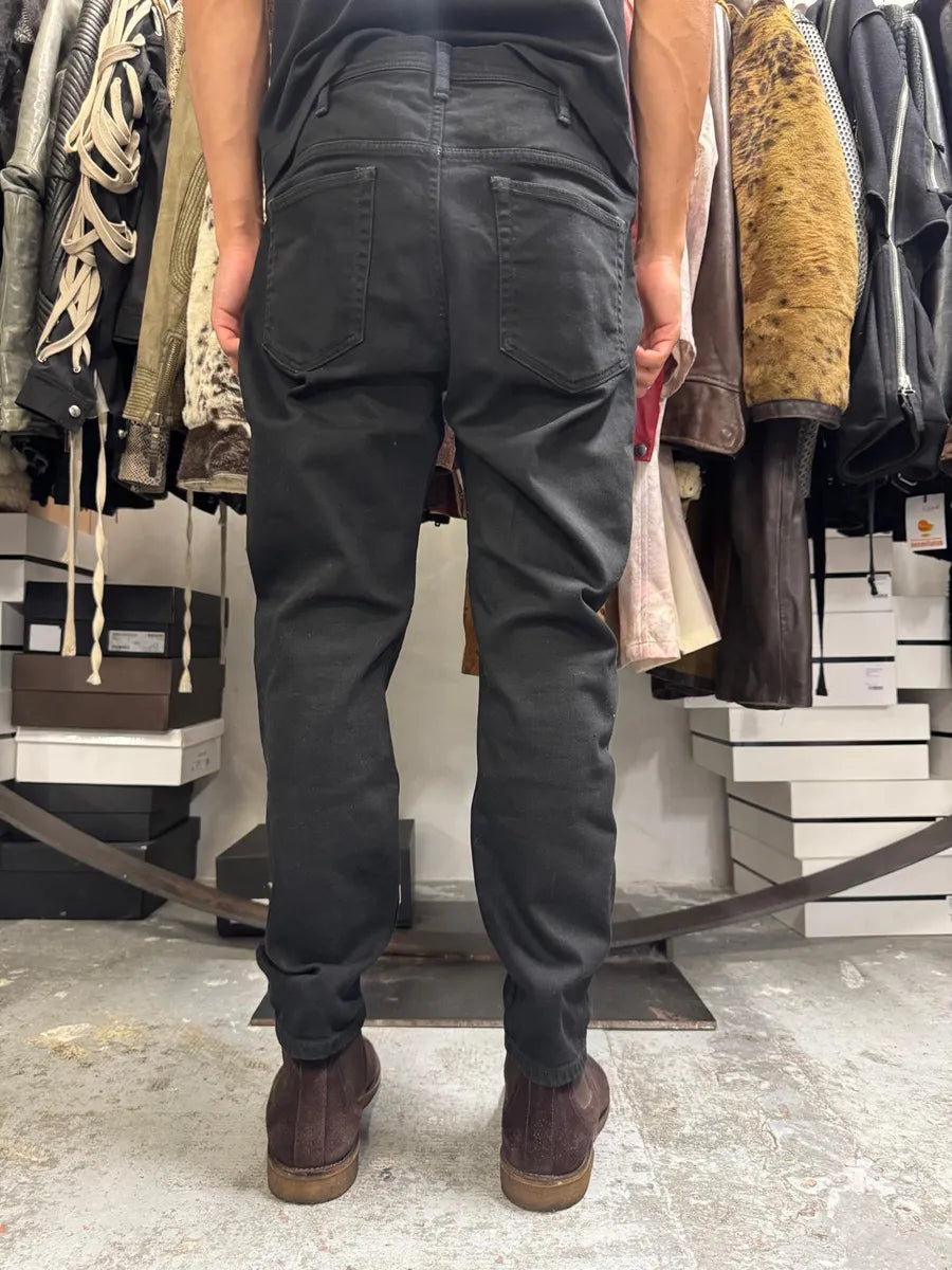 SS2018 Saint Laurent Dark Black Slim Denim Jeans fUfgHjQ 3
