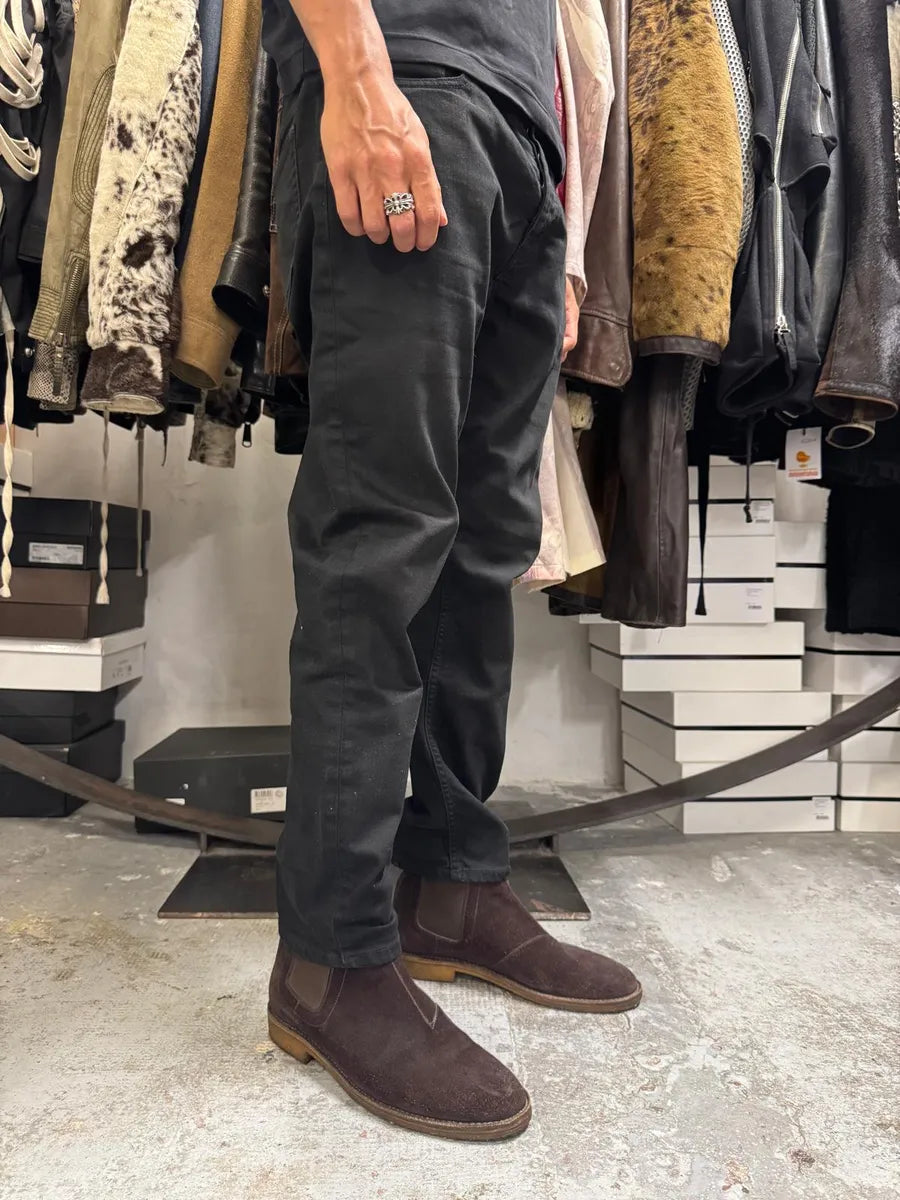 SS2018 Saint Laurent Dark Black Slim Denim Jeans fUfgHjQ 4