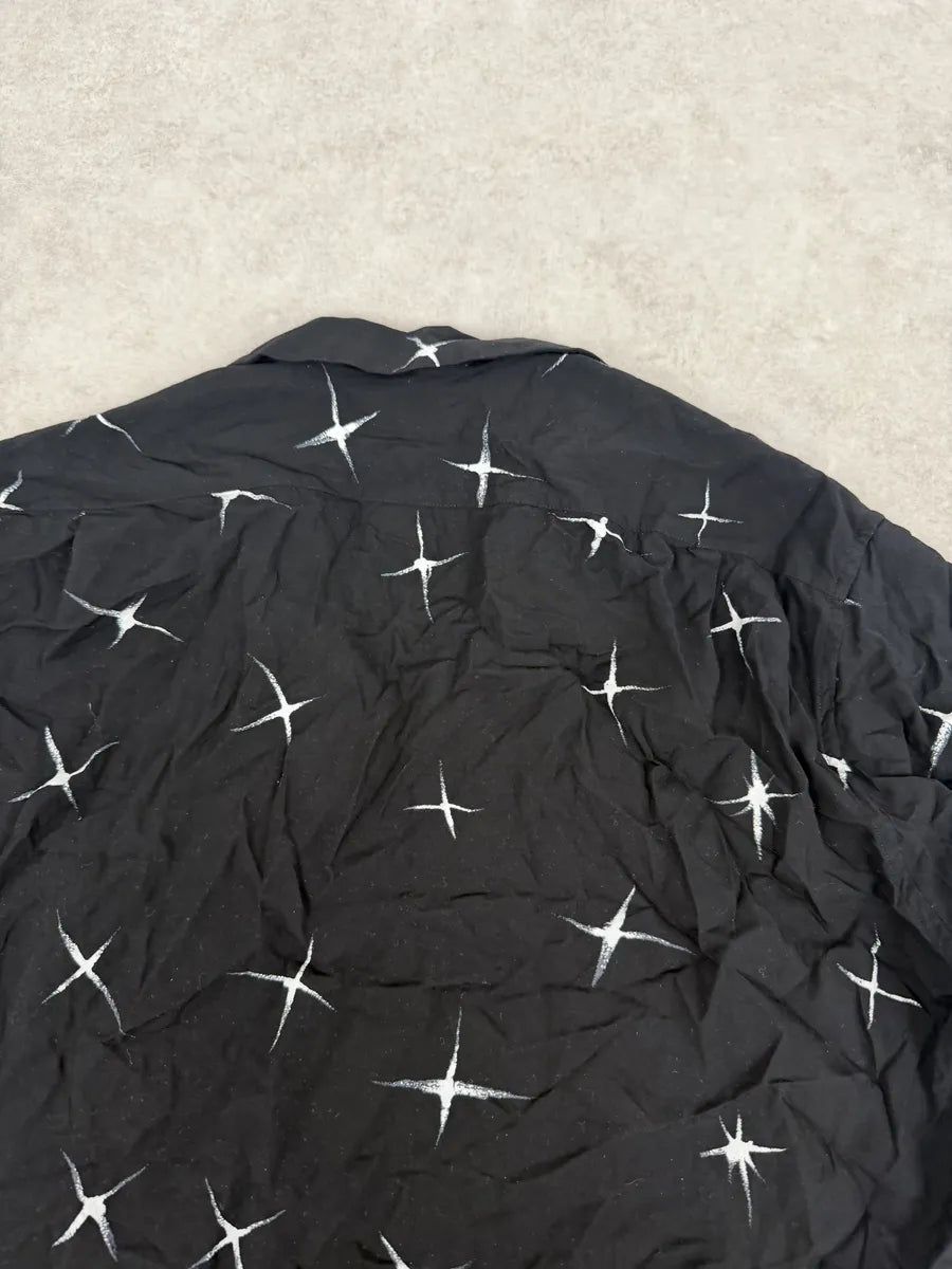 SS2018 Saint Laurent Far Stars Black Short Sleeves Shirt RCdfobM 12