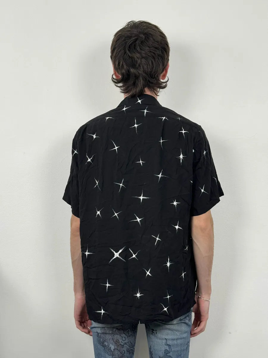 SS2018 Saint Laurent Far Stars Black Short Sleeves Shirt RCdfobM 2
