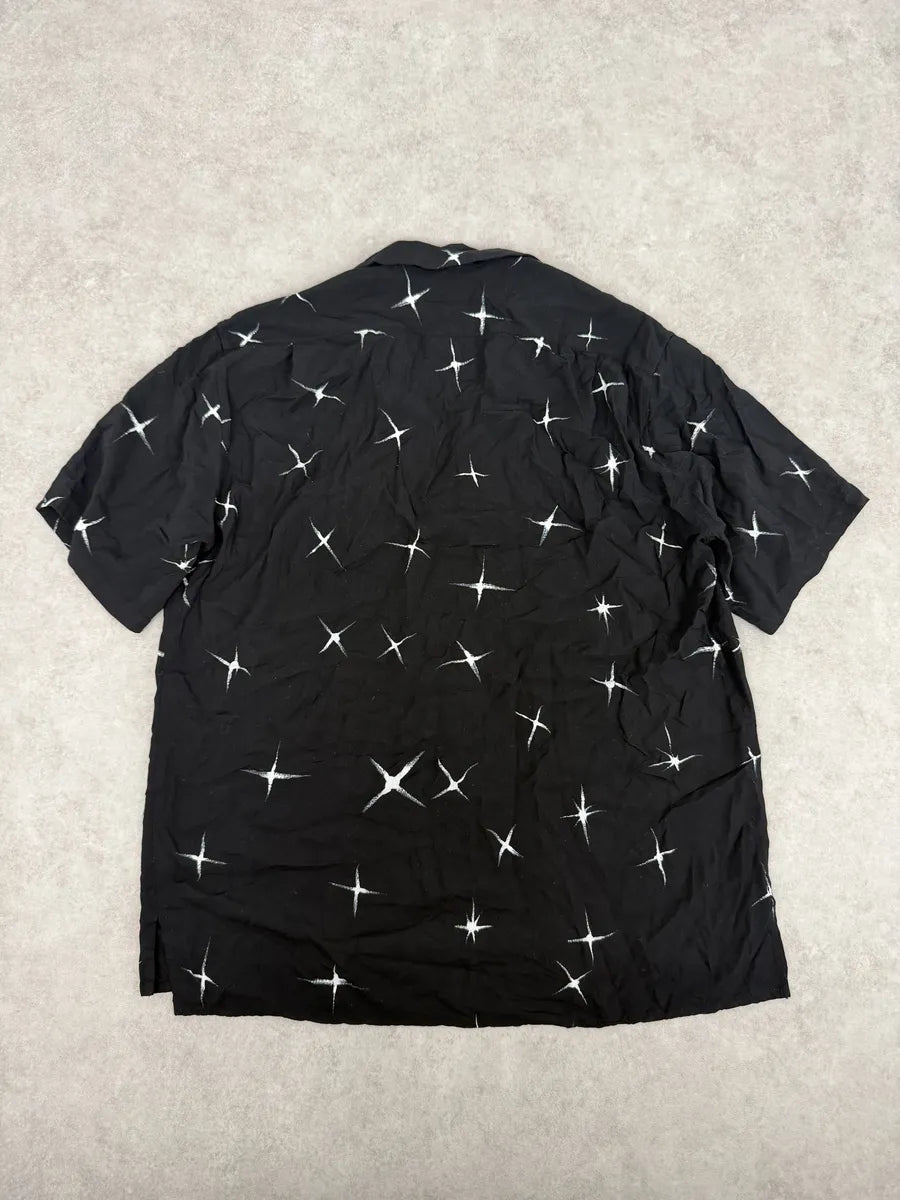 SS2018 Saint Laurent Far Stars Black Short Sleeves Shirt RCdfobM 3