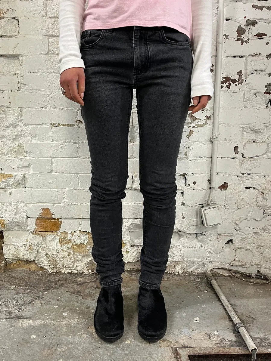 SS2018 Saint Laurent Slim Grey Denim Jeans kKlHSaS 1