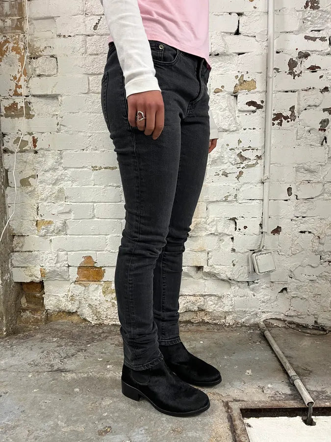 SS2018 Saint Laurent Slim Grey Denim Jeans kKlHSaS 2