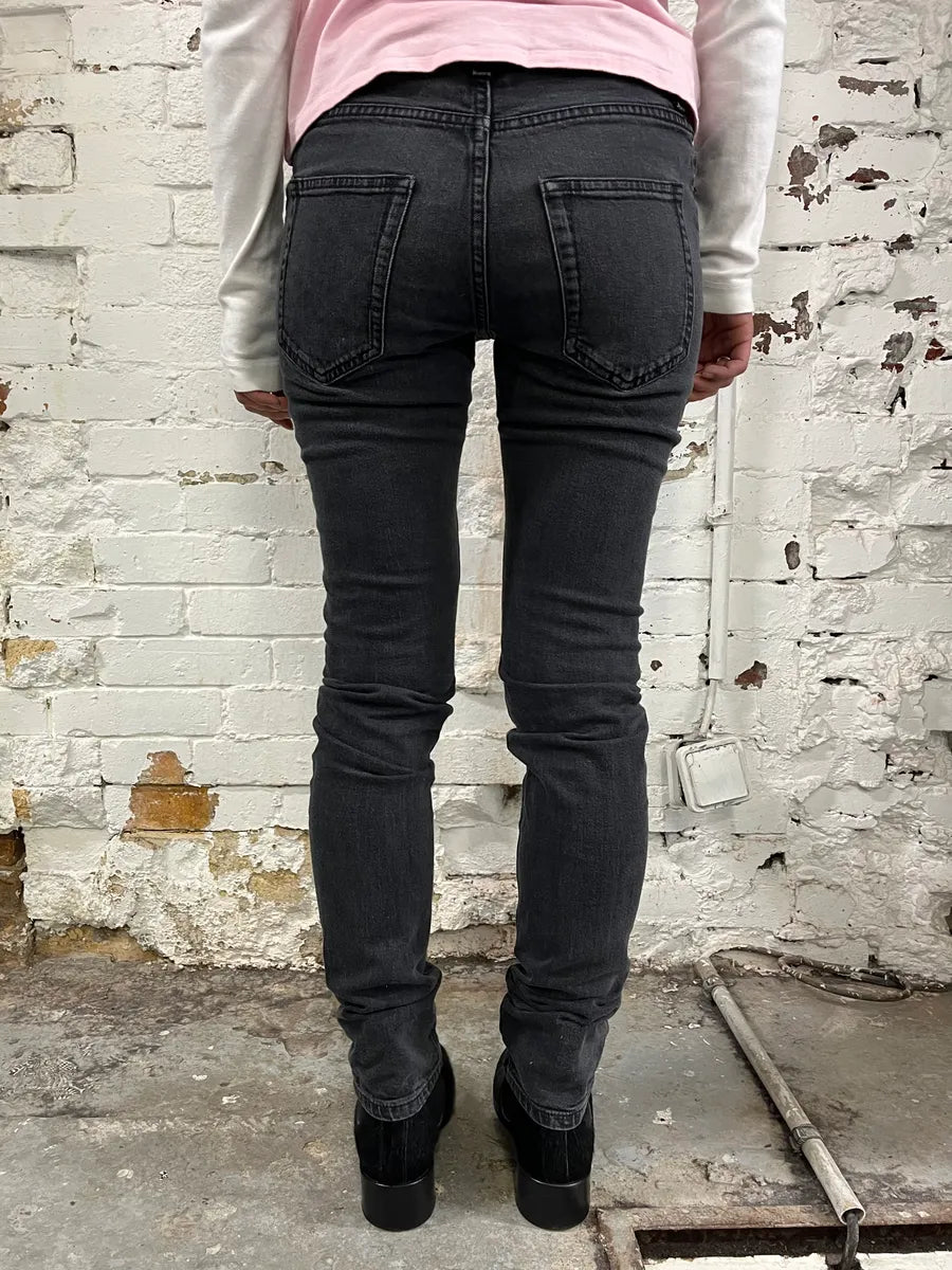 SS2018 Saint Laurent Slim Grey Denim Jeans kKlHSaS 3