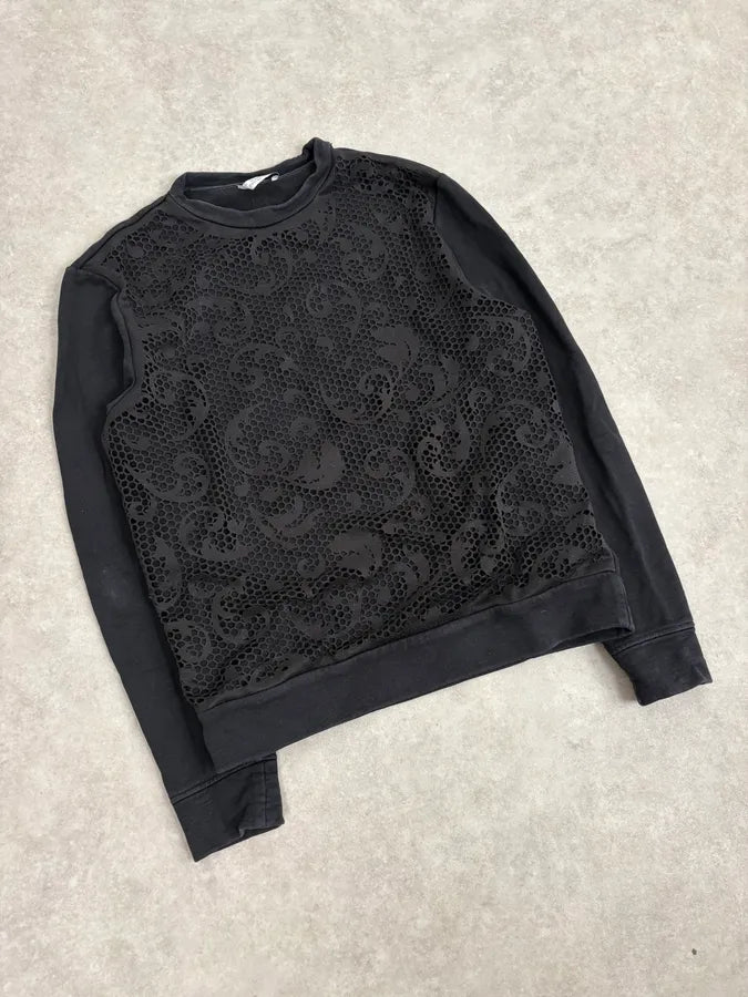 SS2018 Versace Ornament Black Sweater naqhIdF 3