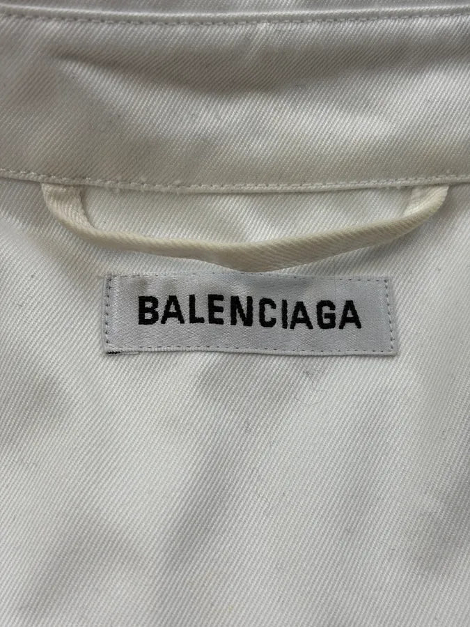 SS2019 Balenciaga White Workout Exercise Shirt zuqOhSK 9