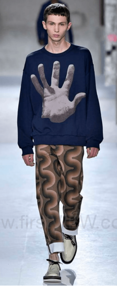 SS2019 Dries Van Noten Panton Brown Avant-Garde Abstract Pants JoNsCFG 1