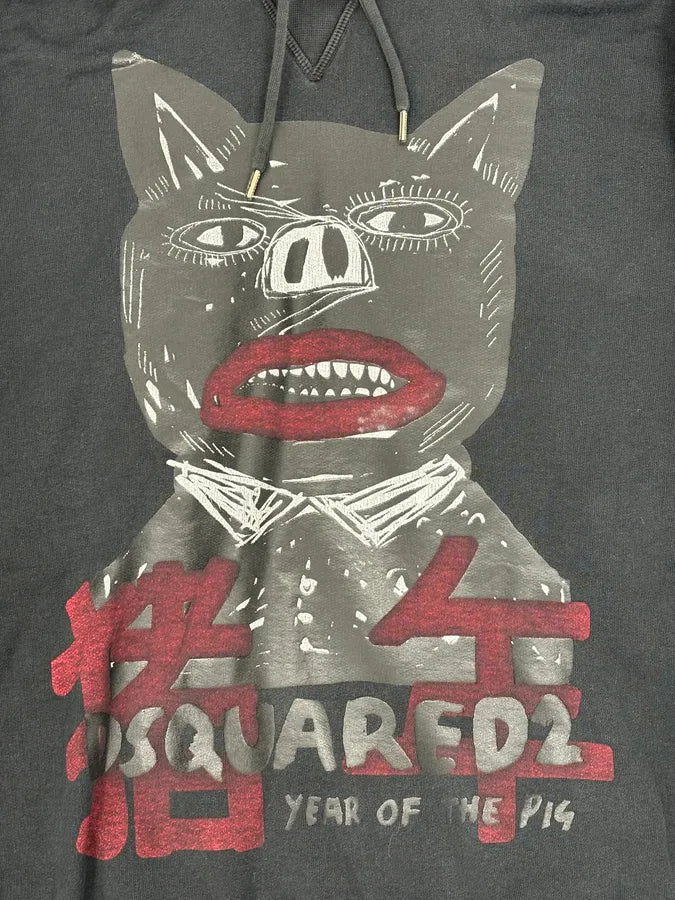 SS2019 Dsquared2 Black Cat Hoodie noIsSrC 7