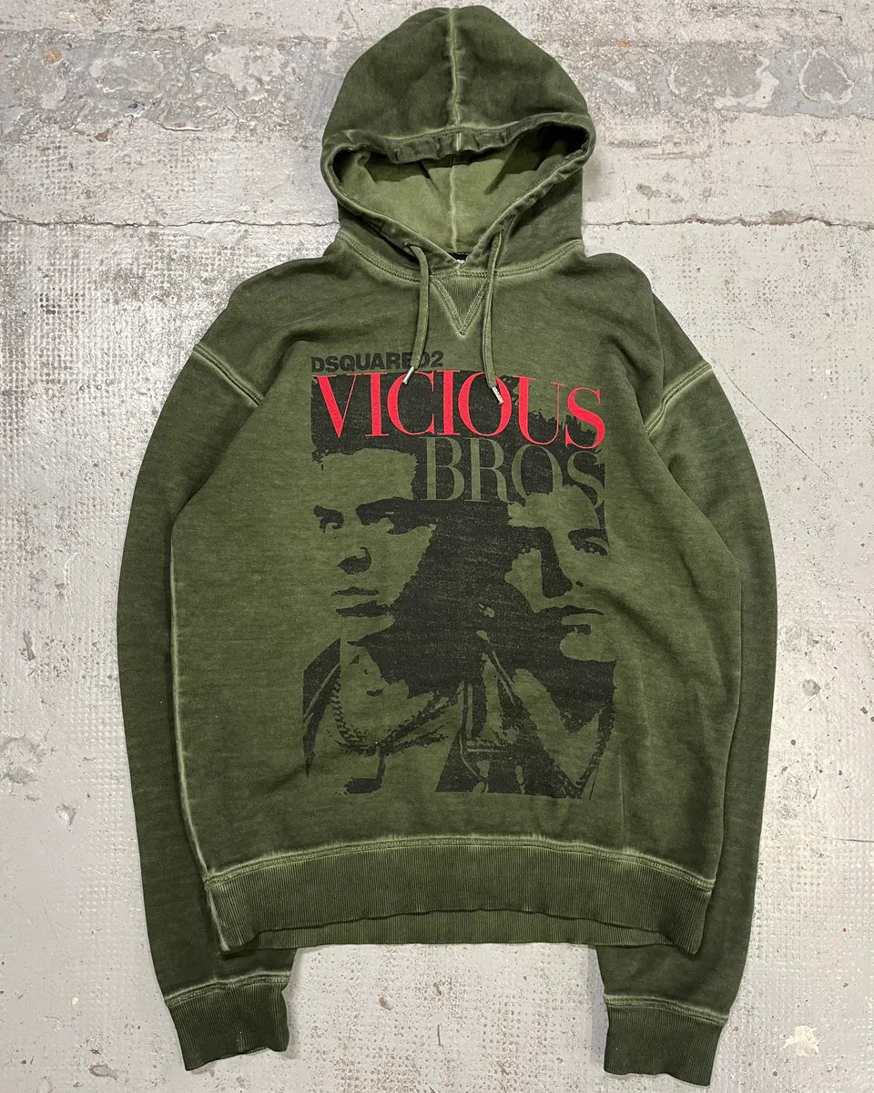 SS2019 Dsquared2 Dark Green Vicious Hoodie SMqJhQD 3