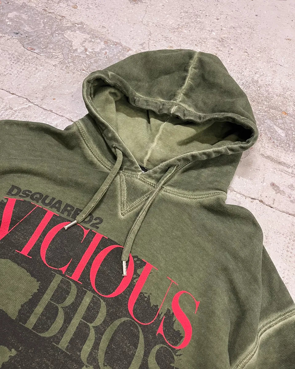 SS2019 Dsquared2 Dark Green Vicious Hoodie SMqJhQD 4