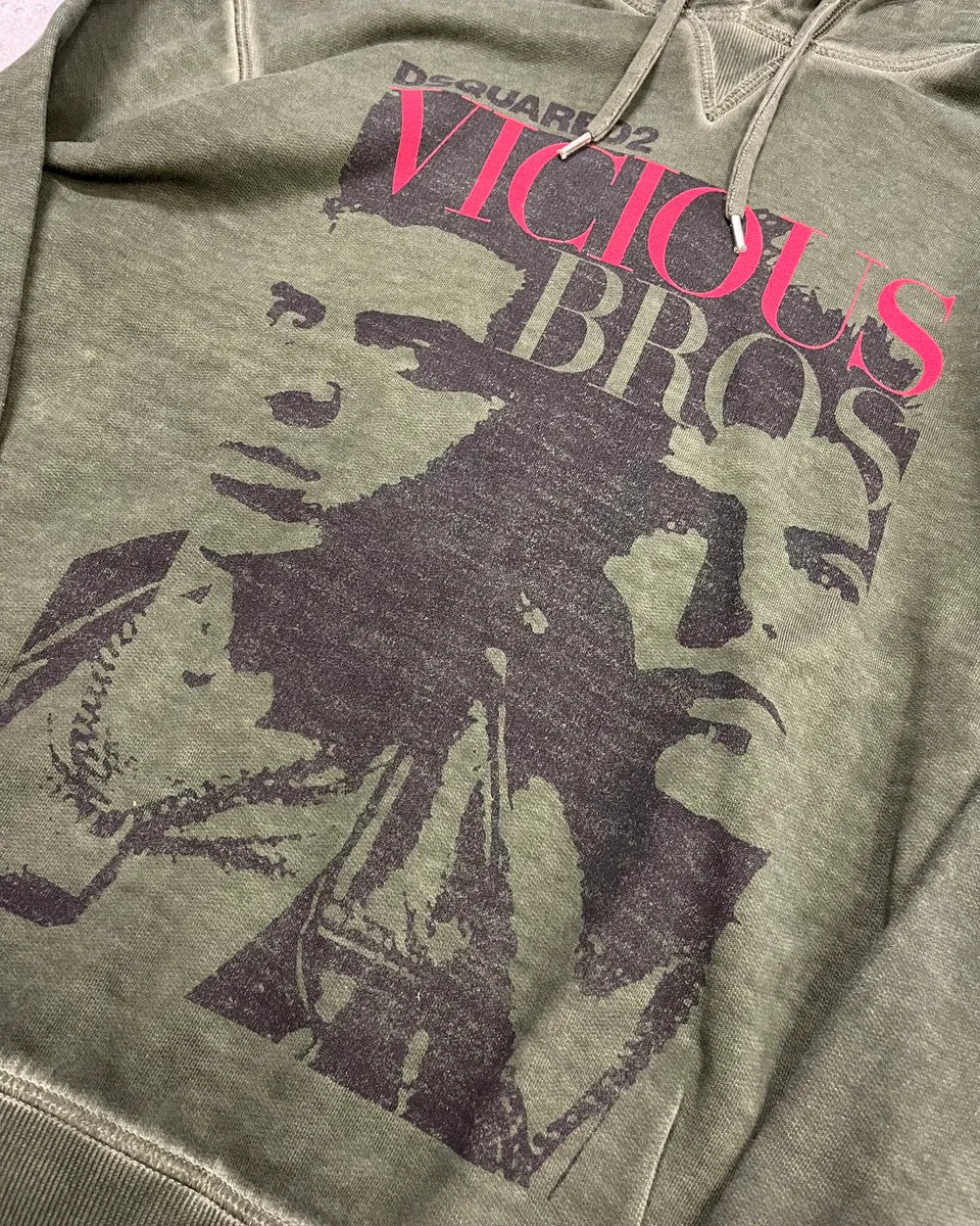 SS2019 Dsquared2 Dark Green Vicious Hoodie SMqJhQD 5