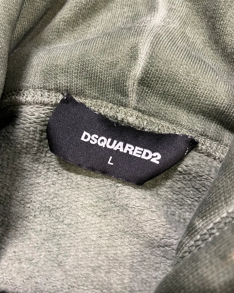 SS2019 Dsquared2 Dark Green Vicious Hoodie SMqJhQD 8