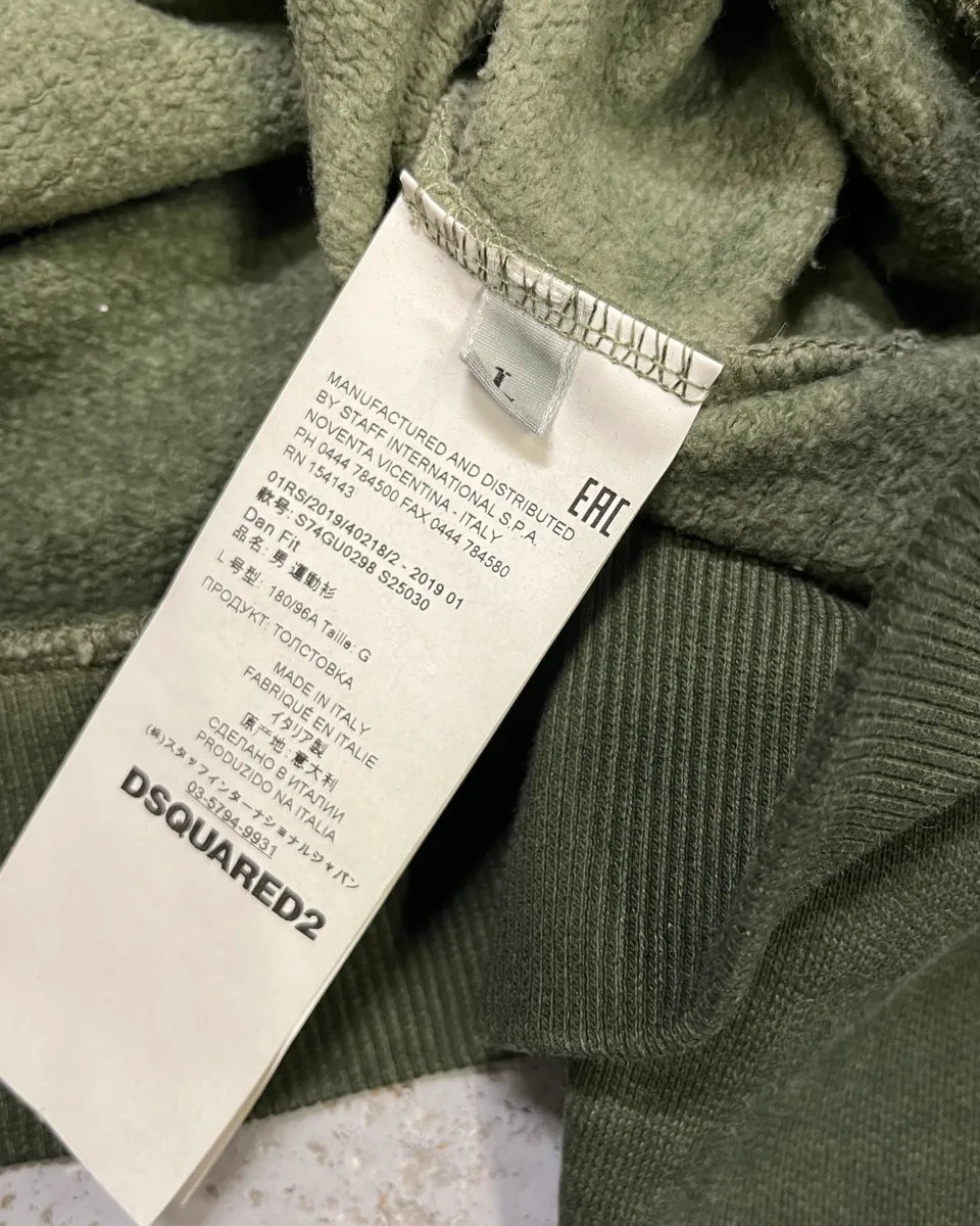 SS2019 Dsquared2 Dark Green Vicious Hoodie SMqJhQD 9