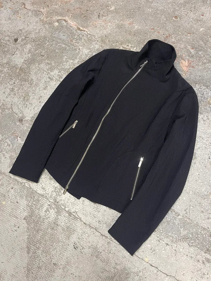 SS2019 Emporio Armani Asymmetrical Black Jacket (S/M) mMtqQgb 3