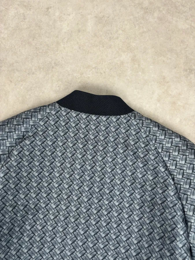 SS2019 Emporio Armani Blue Wavy Light Abstract Jacket NyIbXTb 5