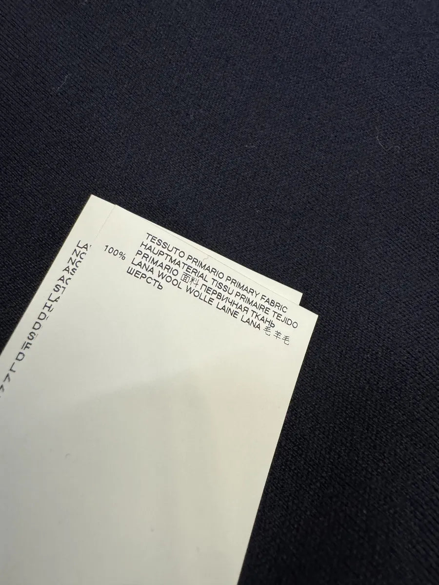 SS2019 Maison Margiela Navy Wool Signature Short Sleeves Shirt jjihndr 5