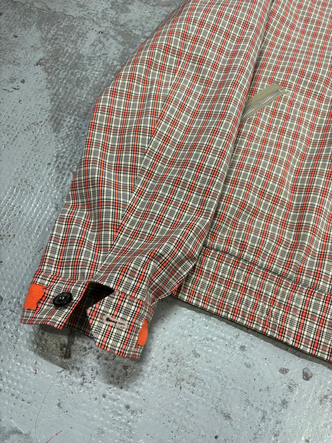 SS2019 Maison Margiela Red Plaid Harrington Light Jacket eQWvIaU 7