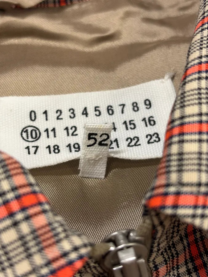 SS2019 Maison Margiela Red Plaid Harrington Light Jacket eQWvIaU 9
