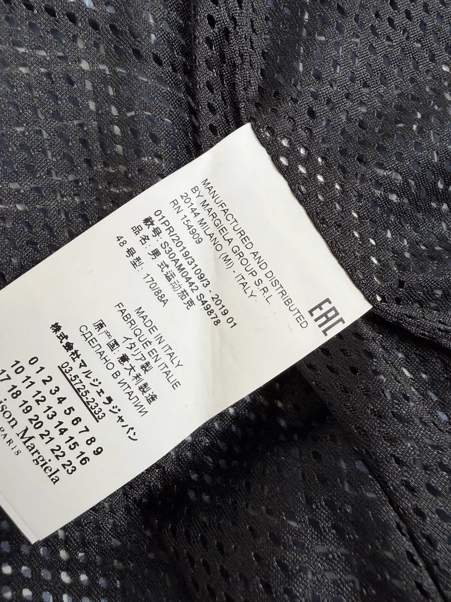 SS2019 Maison Margiela White & Blue Light Zip-up Jacket PoNRZpE 10