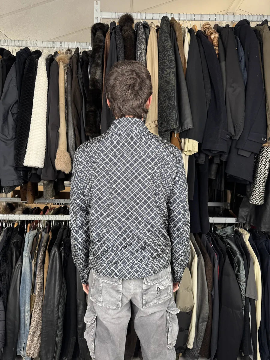 SS2019 Maison Margiela White & Blue Light Zip-up Jacket PoNRZpE 3