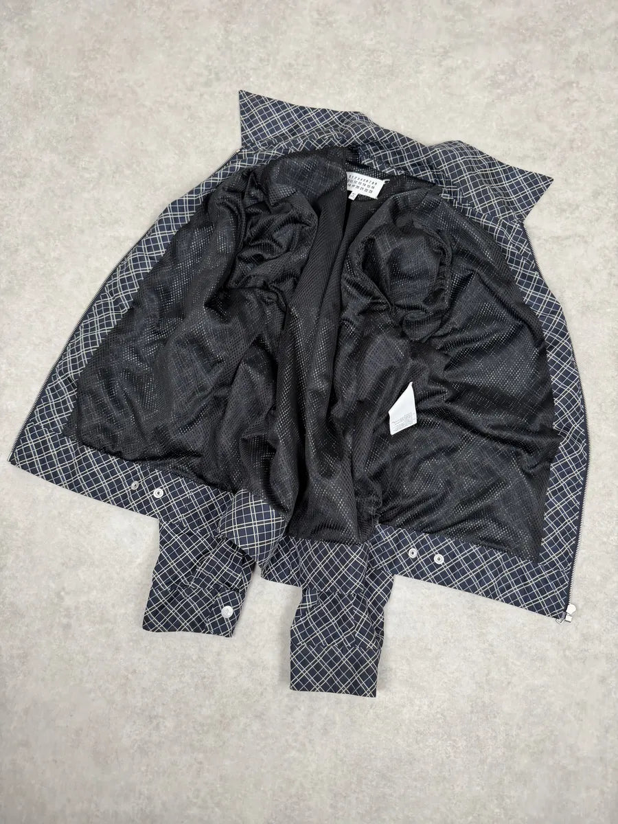 SS2019 Maison Margiela White & Blue Light Zip-up Jacket PoNRZpE 6