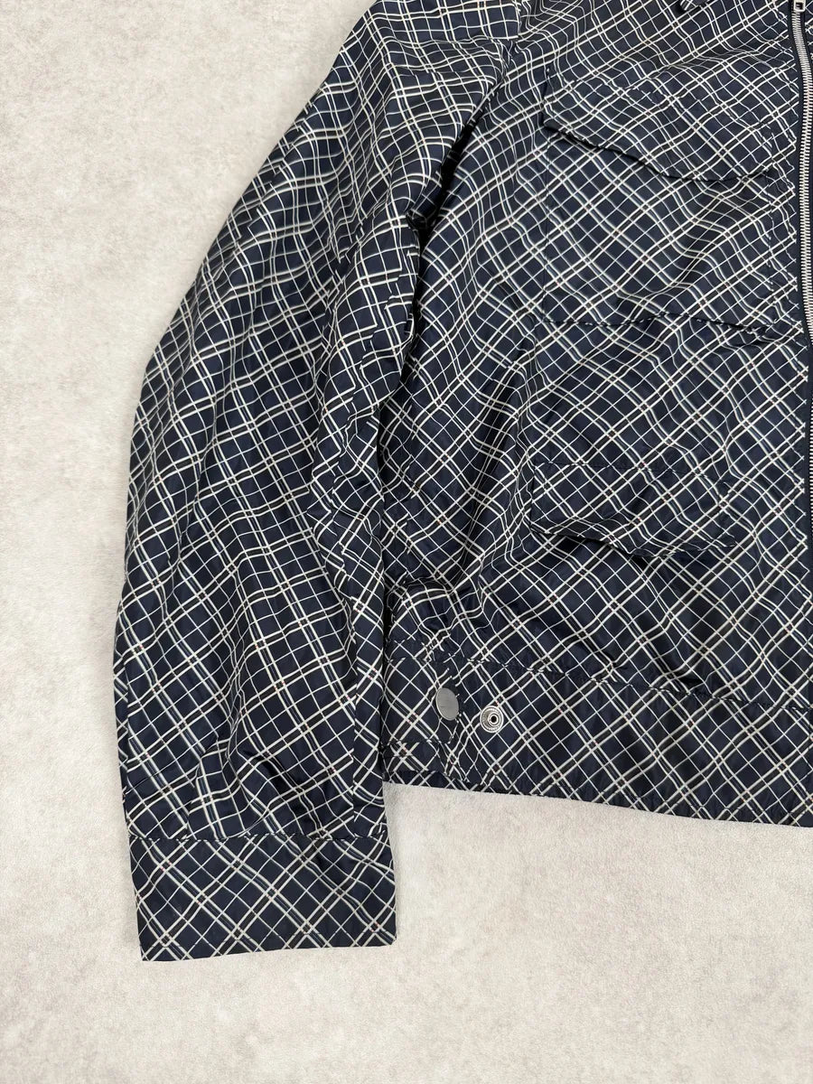 SS2019 Maison Margiela White & Blue Light Zip-up Jacket PoNRZpE 8