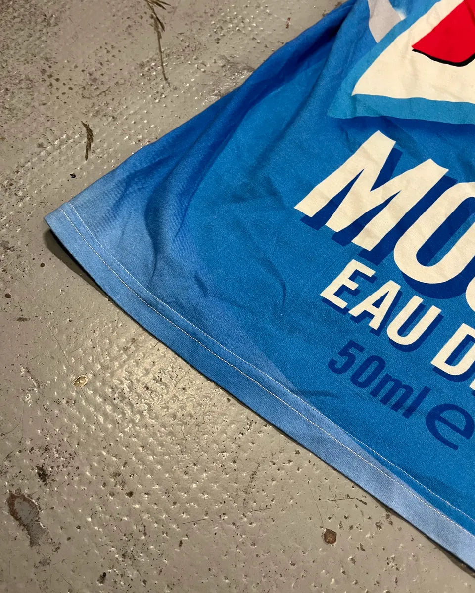 SS2019 Moschino Blue Fresh Fragrance Bottle T-Shirt BZnlCyH 6