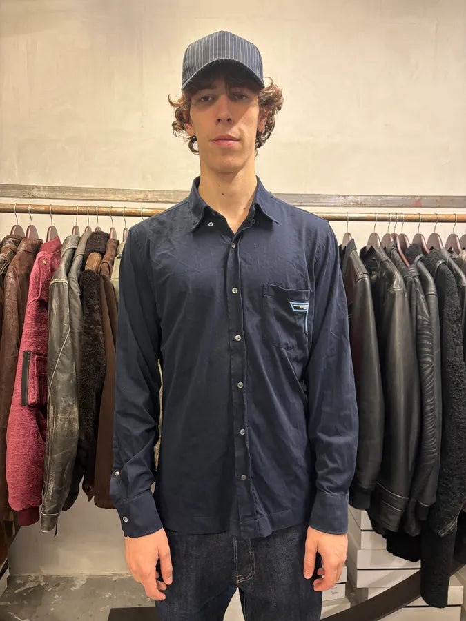 SS2019 Prada Navy Button-ups Shirt zJfDSnr 1
