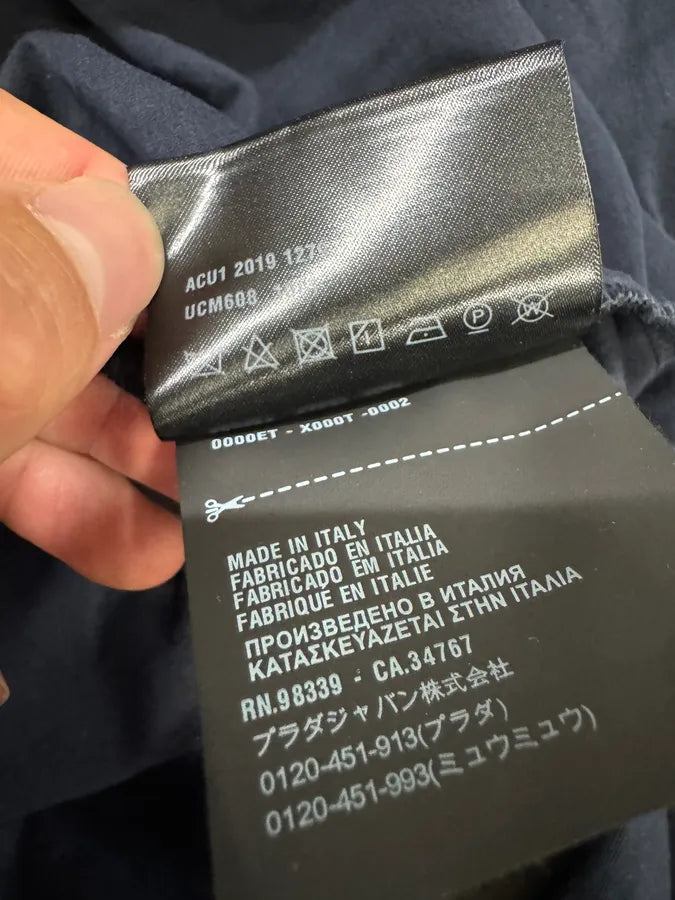 SS2019 Prada Navy Button-ups Shirt zJfDSnr 5