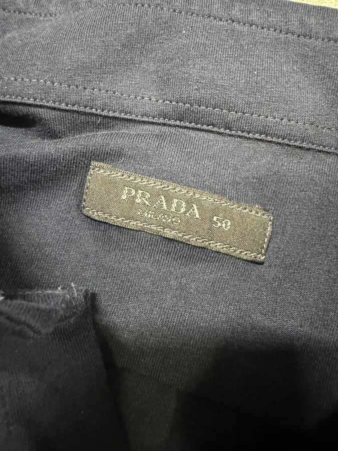 SS2019 Prada Navy Button-ups Shirt zJfDSnr 7
