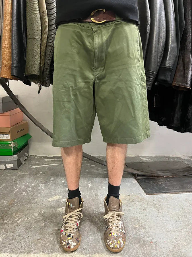 SS2019 Prada Olive Relaxed Ample Shorts (M/L) NpQEuWS 3