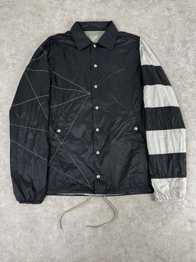 SS2019 Rick Owens Babel Geometrical Flight Black Jacket bLAiwLY 0