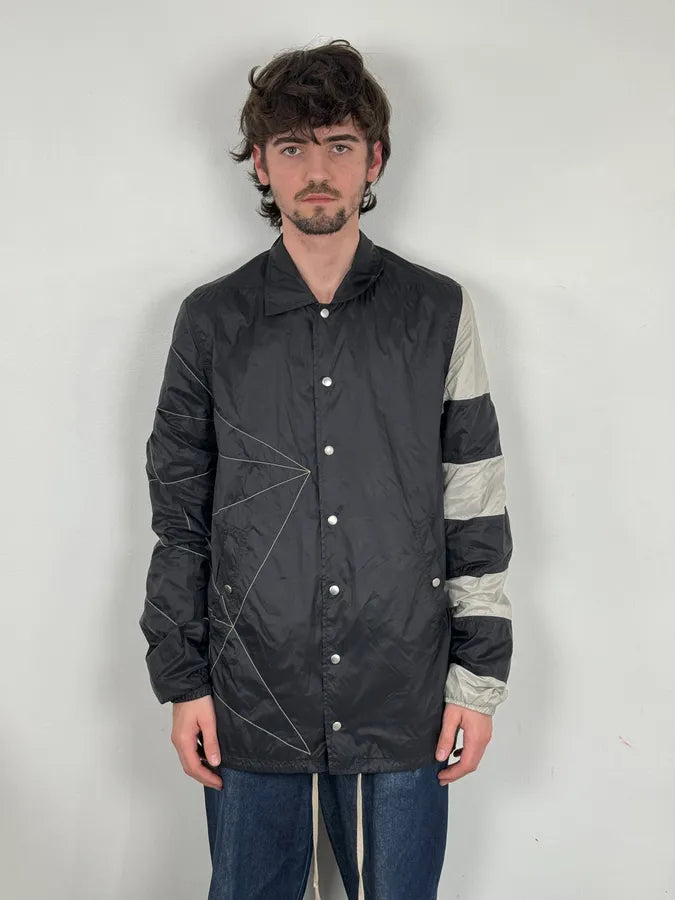 SS2019 Rick Owens Babel Geometrical Flight Black Jacket bLAiwLY 1