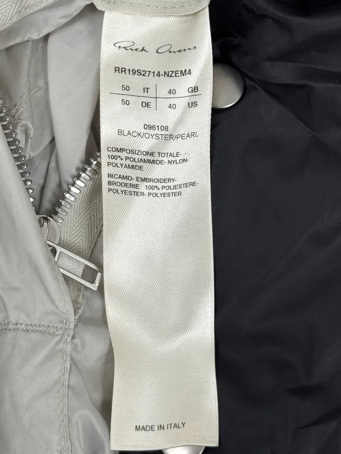 SS2019 Rick Owens Babel Geometrical Flight Black Jacket bLAiwLY 15