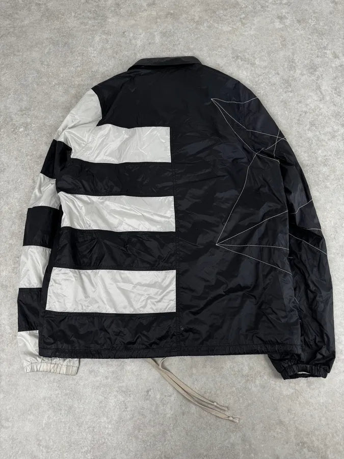 SS2019 Rick Owens Babel Geometrical Flight Black Jacket bLAiwLY 3